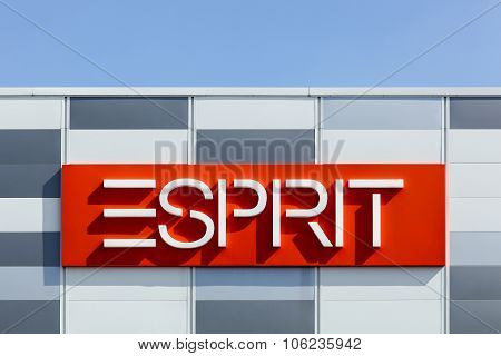 Esprit logo on a facade