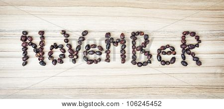 Title November Composited Of The Dried Rosehips