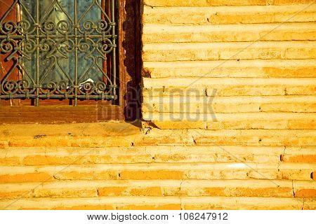 Window In Morocco Africa   Construction Wal Brick Historical