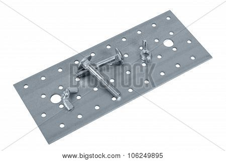 Perforated Metal Plate Furniture Screw And Nuts