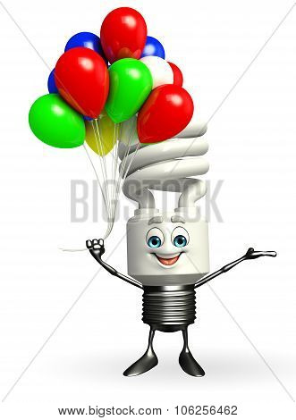 Cfl Character With Balloon