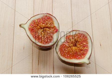 Halved fig