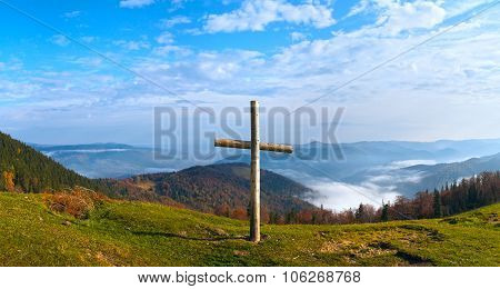 Cross On Mountain
