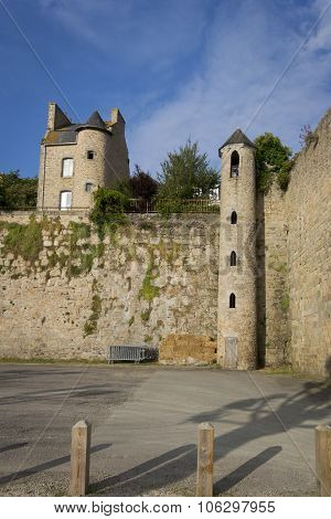 Part Of The City Wall, Dinan, Brittany, France