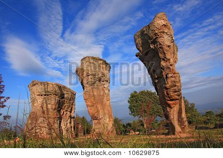 Panorama di Thailandia stonehenge, Khao Hin Mor