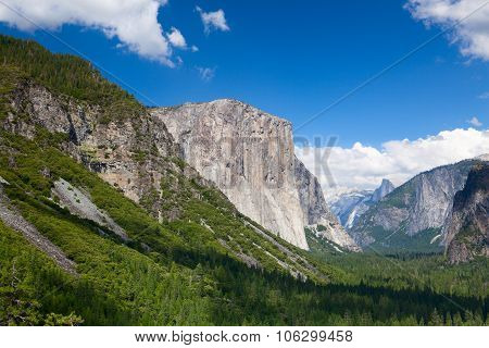 The Typical View Of The Yosemite Valley