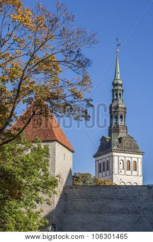 Autumn In Tallinn Medieval Old Town
