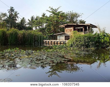 Floating house, Khlong, Bangkok