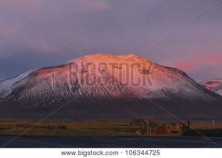 Colorful Sunrise Landscape, Iceland