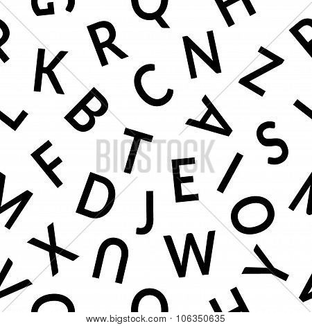 seemless pattern letters