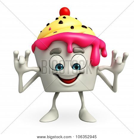 Ice Cream Character Is Teasing Pose