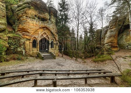 Praying Mine In The Bohemian Paradise