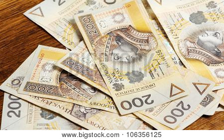 Money - Polish currency 200 PLN