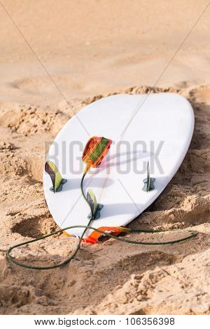 Surfboard On Beach