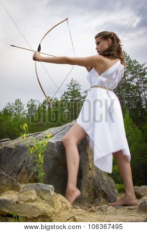 Young Girl Archery