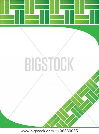 Green Letterhead Background