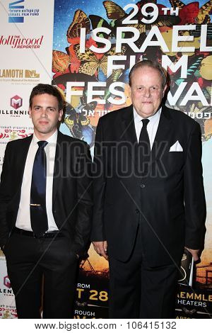 LOS ANGELES - OCT 28:  Amir Wolf, Itzhak Wolf at the 29th Israel Film Festival - Opening Night Gala at the Saban Theatre on October 28, 2015 in Beverly Hills, CA