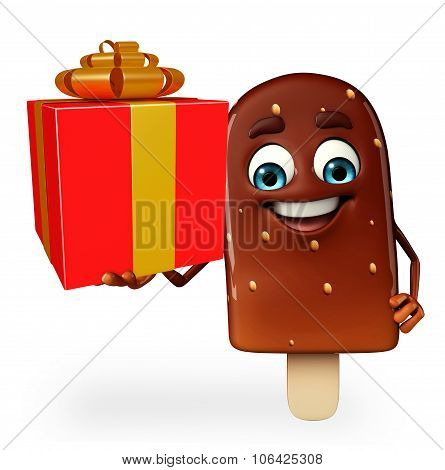 Candy Character With Gift Box