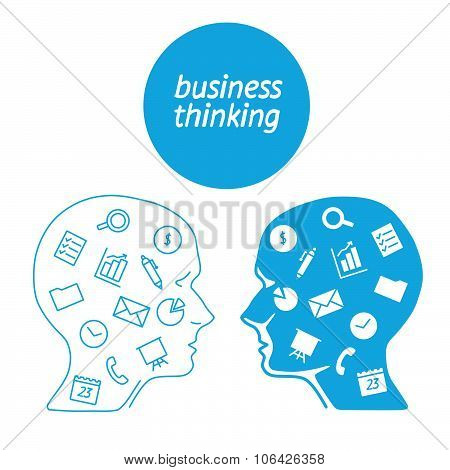 Favorite of software business analyst in the form icons