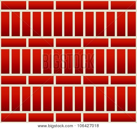 Repeatable Brick Wall Background / Pattern With Alternating Layout