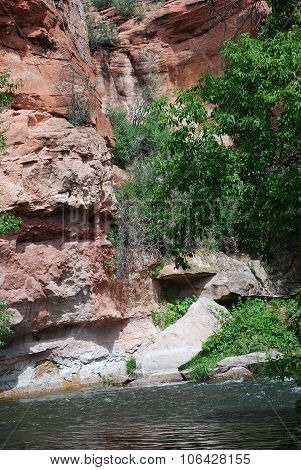 Red rock formation.