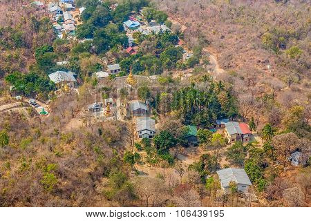Mount Popa view to the village