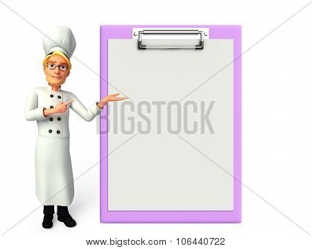 Young Chef With Notepad