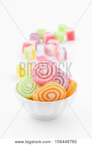 Jelly Sweet, Flavor Fruit, Candy Dessert Colorful.
