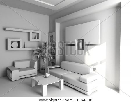 Ufficio vuoto interiore