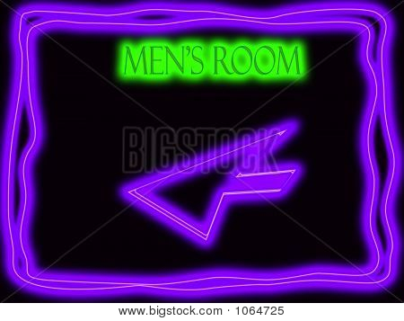 ป้ายนีออนห้อง Mens