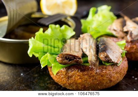 Burger With Sardines