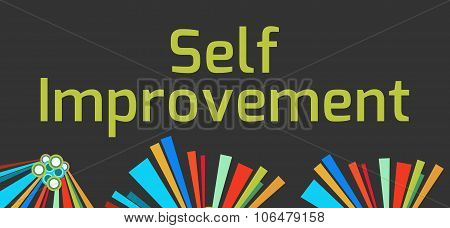 Self Improvement Dark Colorful Elements