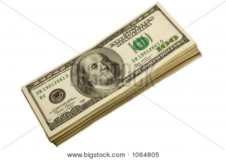 Hundrede Dollars bunke