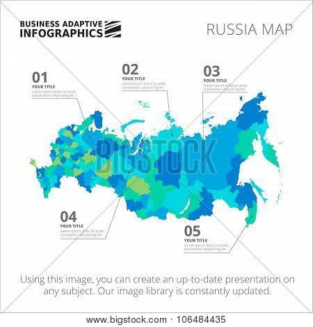 Russia map template 1