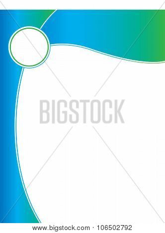 Brochure Background Blue Green