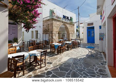 Plaka village, Milos island.