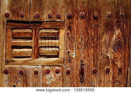 The Way of Saint James door in Redecilla del Camino Castilla Burgos