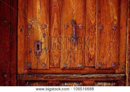 The Way of Saint James door in Redecilla del Camino Castilla Burgos