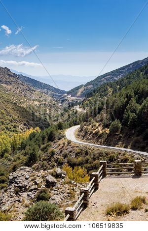 View South From Puerto De La Ragua In Spain