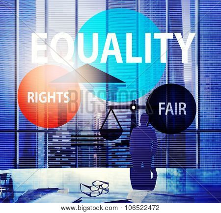 Equality Parity Balance Justice Fair Concept