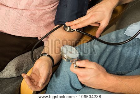 Using Blood Pressure Meter