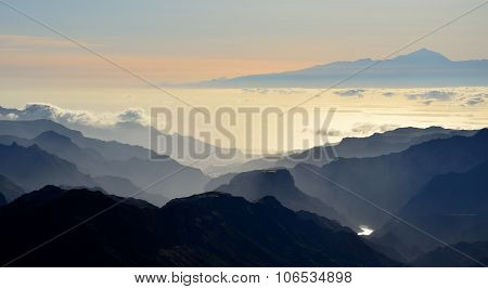 Sunset from Gran canaria, Canary islands