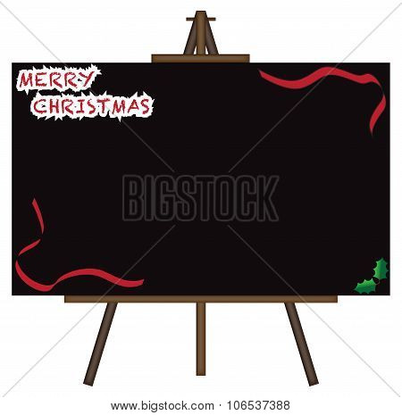 Christmas Giant Blackboard On Easel
