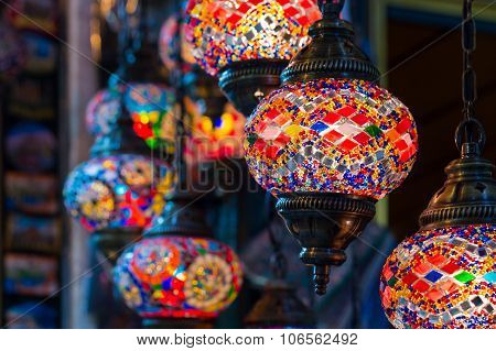 Colorful Turkish Islamic Hanging Lanterns