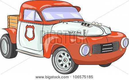 Vector. Retro Car.