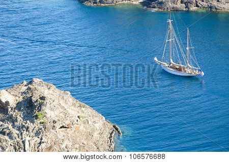Sailing Ship In The Mediterranean Sea