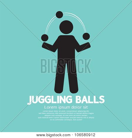 Juggling Balls Symbol.