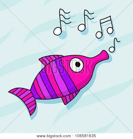 Fish Trumpet Whistling