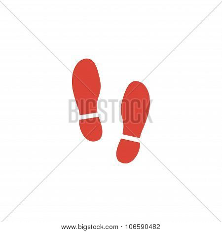 Imprint Soles Shoes Icon.shoes Print Icon.vector Illustration