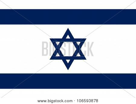 National Flag Of Israel - Degel Yisra'el (official Colors And Proportions)